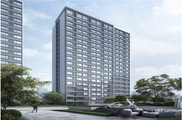 杭州市首座近零能耗住宅建筑临安俄罗斯专享会294宸锦学府主体结顶